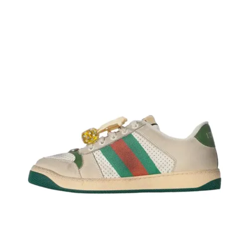 GUCCI Screener Low Топ Скейтборд Кроссовки Мужские Зеленые