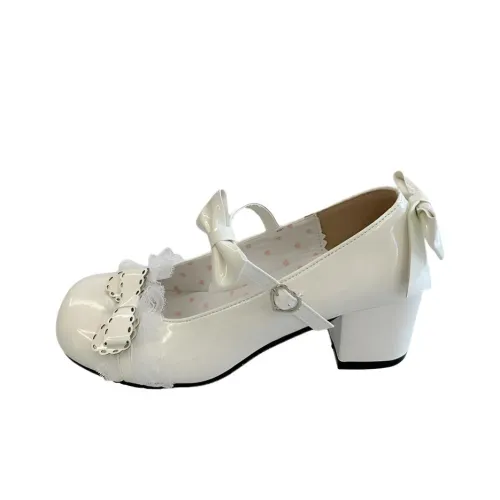 Wuji Грубый каблук Мэри Джейн Женские туфли