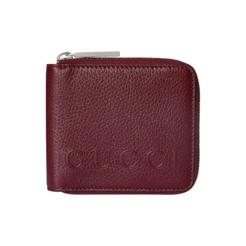 GUCCI Rosso Ancora Кожа Монета Кошелек Маленький Унисекс Красный