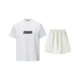 Белый топ + абрикосовые шорты