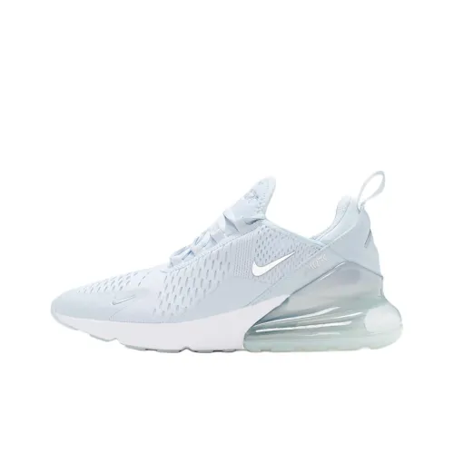 Nike Air Max 270 Амортизация Износостойкий Низкий Топ Детские Беговые Кроссовки Светло-Синий Подростки
