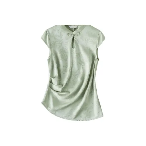 IHIMI SS24 Рубашка Женская Аква Зеленая