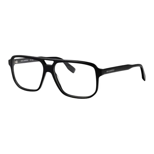 Karl Lagerfeld Ацетат Нерегулярная форма Оправы для очков Мужской Черный