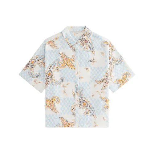 KITH SS25 Mari Crest Пейсли Рубашка Женская