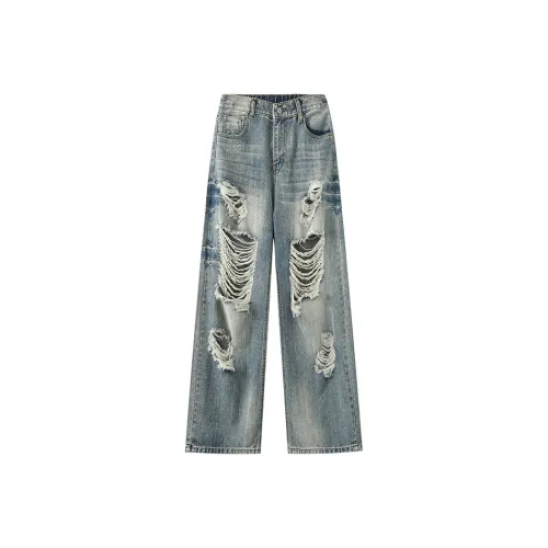 Micby Синие Унисекс Джинсы