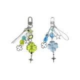 Счастливая звезда, любовь, подвеска, 1 пара (зеленый + синий)