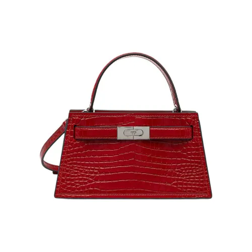 TORY BURCH Кожа Тоут Сумка Сумка для покупок Сумка через плечо Сумка Маленькая Женская Красная