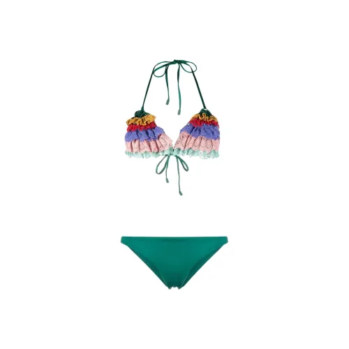 Zimmermann Зеленый Женские Двухкомпонентные Купальники