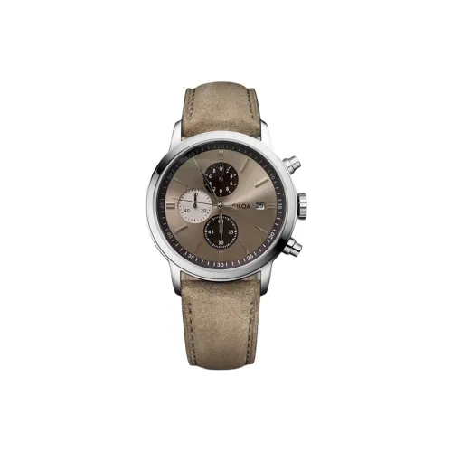 CILOA Кварцевый механизм натуральная кожа ремень мужские часы циферблат часов кофе