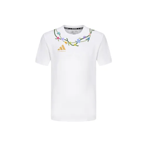 Adidas Белая Унисекс Футболка