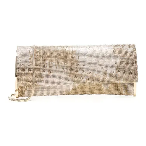 BENEDETTA BRUZZICHES Алюминиевая сетка Сумка через плечо Женская Золотая