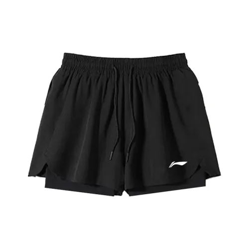 LINING Классический черный Женские Форма Женские Спортивные шорты