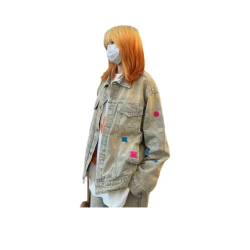 SZSX Деним Куртка Унисекс Желтый Грязь