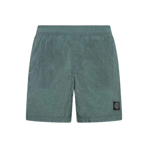 Stone Island Зеленые Мужские Повседневные Шорты