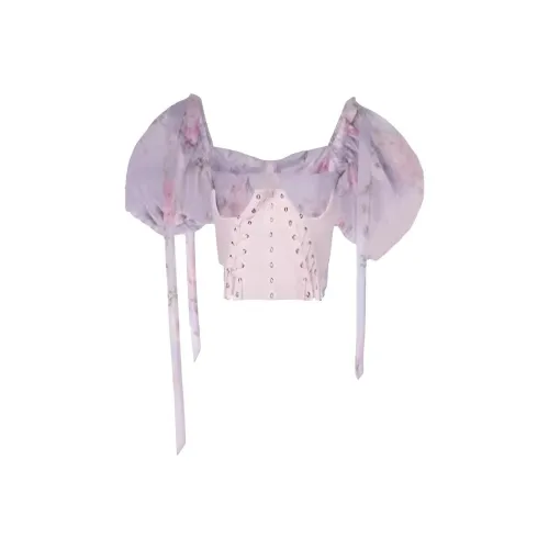 Leather Cat Фиолетовые Женские Рубашки