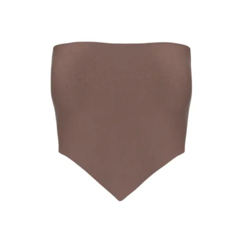 NAKED WARDROBE NW Галстук-трикотажный топ Crop Top Без бретелек Топ Женский