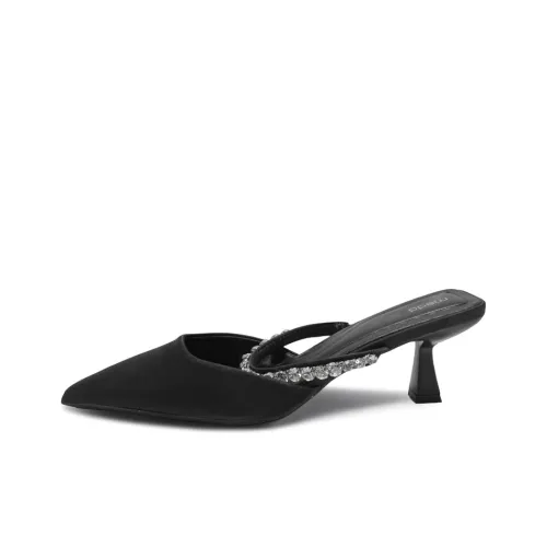 Medd Износостойкие Домашние тапочки Женские Черные