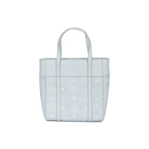 MCM Телячья кожа Корзина Сумка Тоут Сумка Сумка для покупок Сумка через плечо Мини Сумка Унисекс Серый