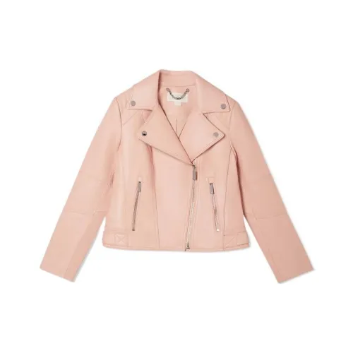 MICHAEL KORS Кожа Куртка Женская Розовая