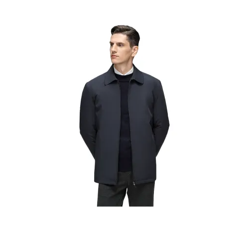 YAYA Пуховик Мужской Темно-Синий