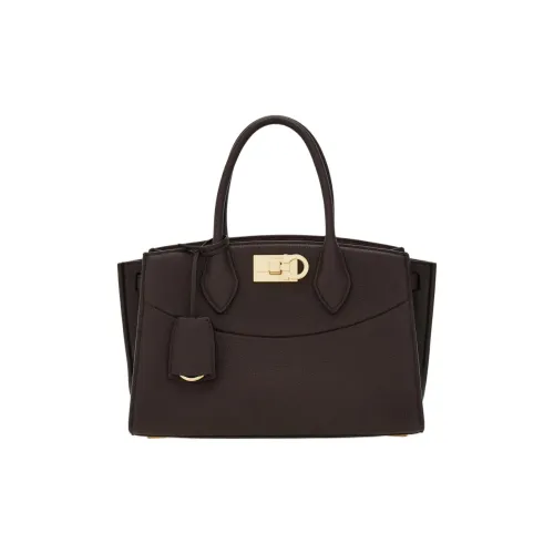 FERRAGAMO Studio Series Телячья кожа Сумка Средний Женские Morocco Коричневый