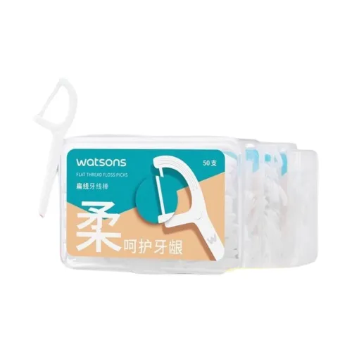Watsons Плоская подошва Floss Защитный Floss PICKS 50 Шт X 3 Коробка