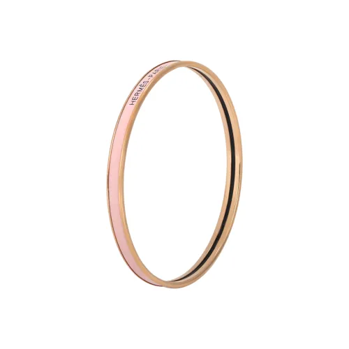 HERMES Эмаль Браслеты Женские Розовое Золото Pure Розовый