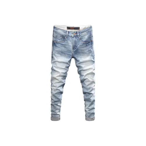 MAREA VESUVIO Синий Мужской Джинсы