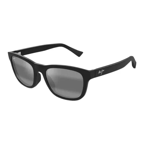 Maui Jim Ацетат Пластик Квадратные Солнцезащитные очки Унисекс Черные