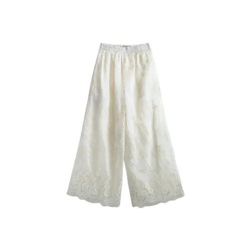 OUBO Абрикос Женские Повседневные Брюки