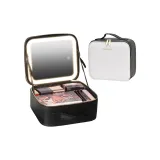 [Small Size, Белая кепка, Черная подкладочная ткань] Трехцветный светодиодный свет