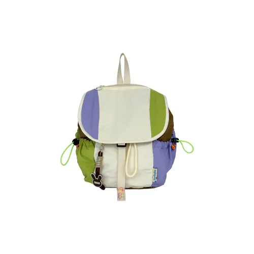 Vack Холст Рюкзак Стандартный Унисекс Экрю Светло-Желтый Синий Коричневый