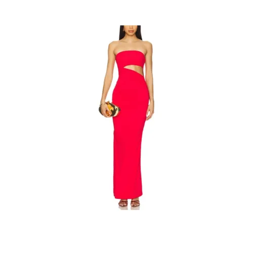 SUPERDOWN Без рукавов Платье Женское Красное