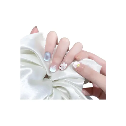 XNTX Заплатки для ногтей Ногти Art Заплатки для ногтей False Nail Короткий Квадрат Прохладный Color Series Телесный Coquette