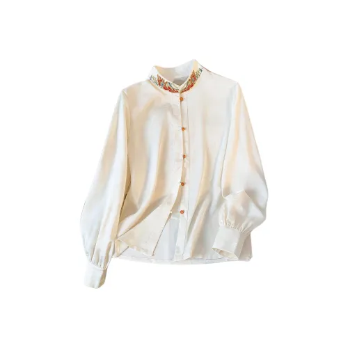 SIXUSICHOU Абрикос Женские Рубашки