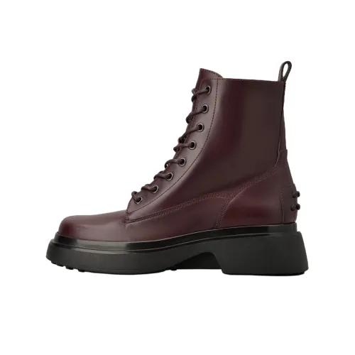 TOD'S Мартинсы Бургундский Женские