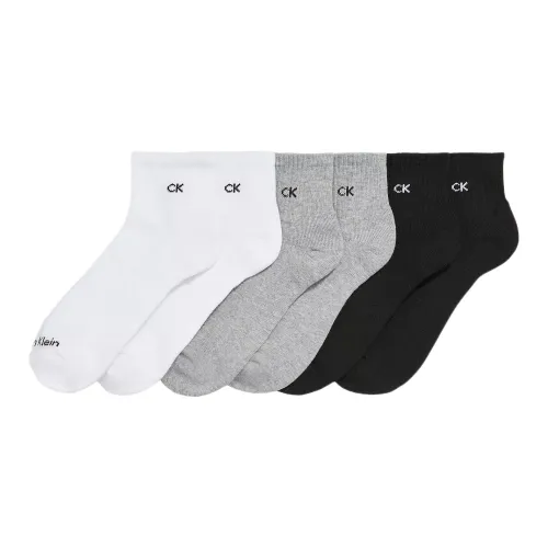 Calvin Klein 6 пар Белый 2+Серый 2+Черный 2 Мужской MID Носки до икры