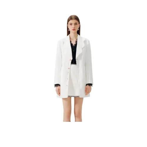 Tanni x YEESIN Длинное платье с длинными рукавами женское белое