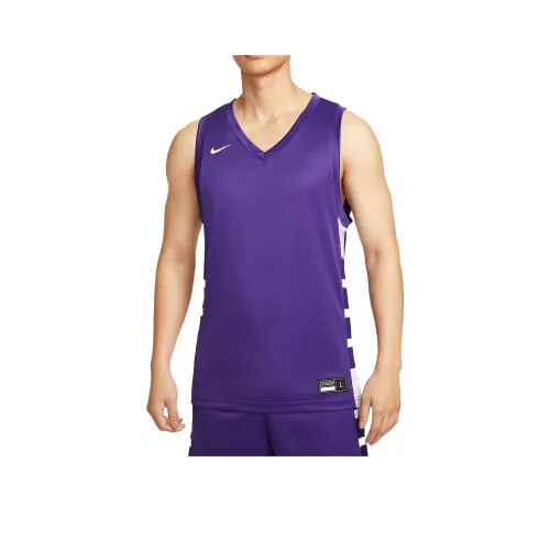 nike Dri Fit ElitePower Баскетбольная Джерси Мужская Команда Фиолетовая