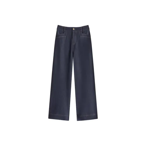 CHARM GLOW Темно-синие Женские Джинсы