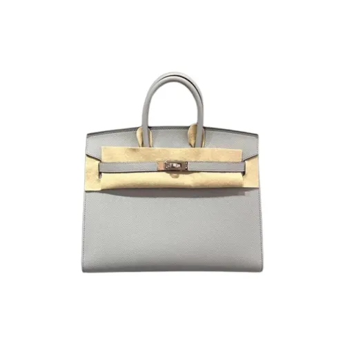 HERMES Birkin Эпсомская кожа Сумка Женская 8U BLEU Ледниковый синий