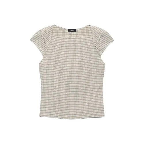 Theory Женские рубашки цвета тауп