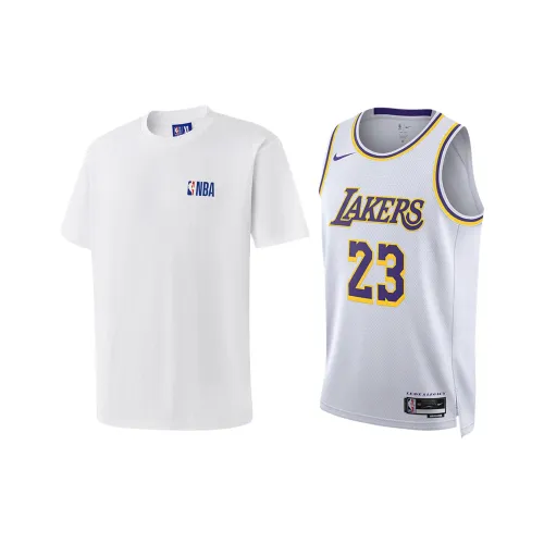 NBA x Nike Los Angeles Lakers Повседневная спортивная одежда Унисекс 2 предметный комплект