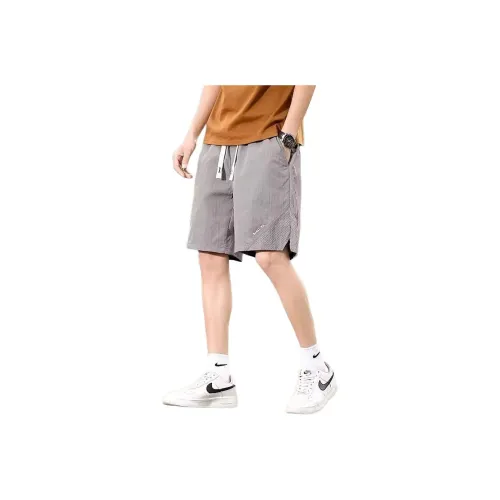 KVIV Gray Men's Casual Shorts KVIV Серый Мужские Повседневные Шорты