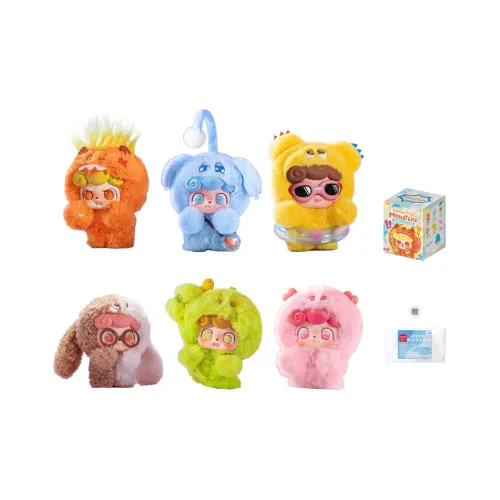 Miniso Qbao Настроение Флоковый Монстр Коллекция Слепые Коробки Один Mystery Коробка Полная Коробка 6 шт