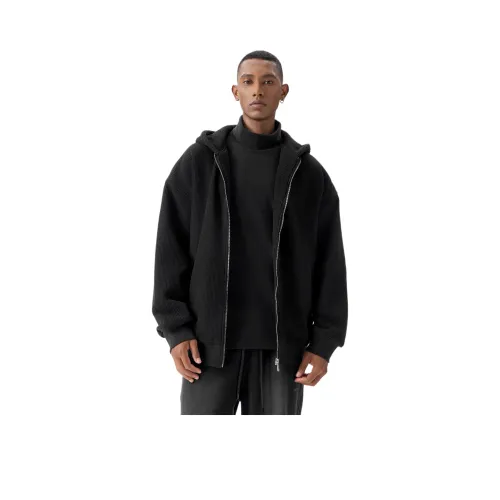 Bodydream Осенний Трикотажная Ткань Кардиган Свободный крой С капюшоном Куртка Унисекс