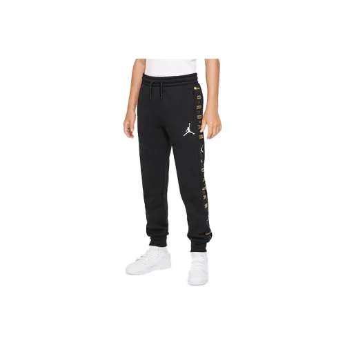 JORDAN Черные KIDS Вязаные Тренировочные Штаны
