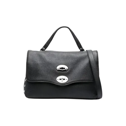 Zanellato Телячья кожа Сумка через плечо Сумка среднего размера Женская Черная