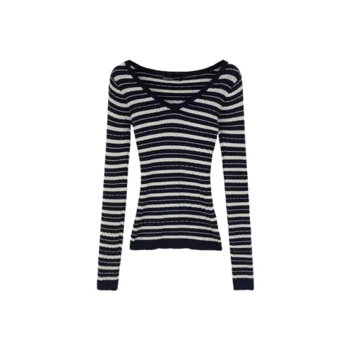 BOVCKEI Черные полосы Женские T-рубашки