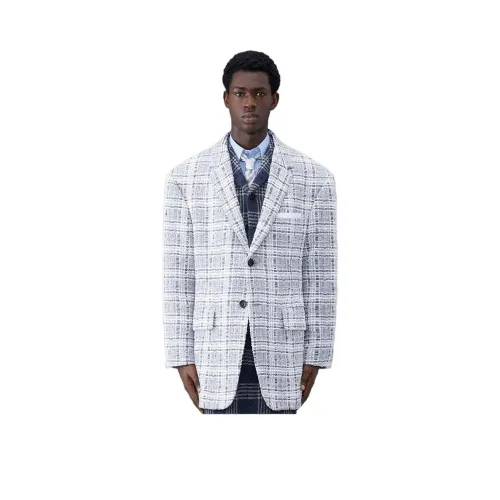 THOM BROWNE THOM BROWNE FW23 Early Autumn Collection Средне-серый Мужской Деловые костюмы